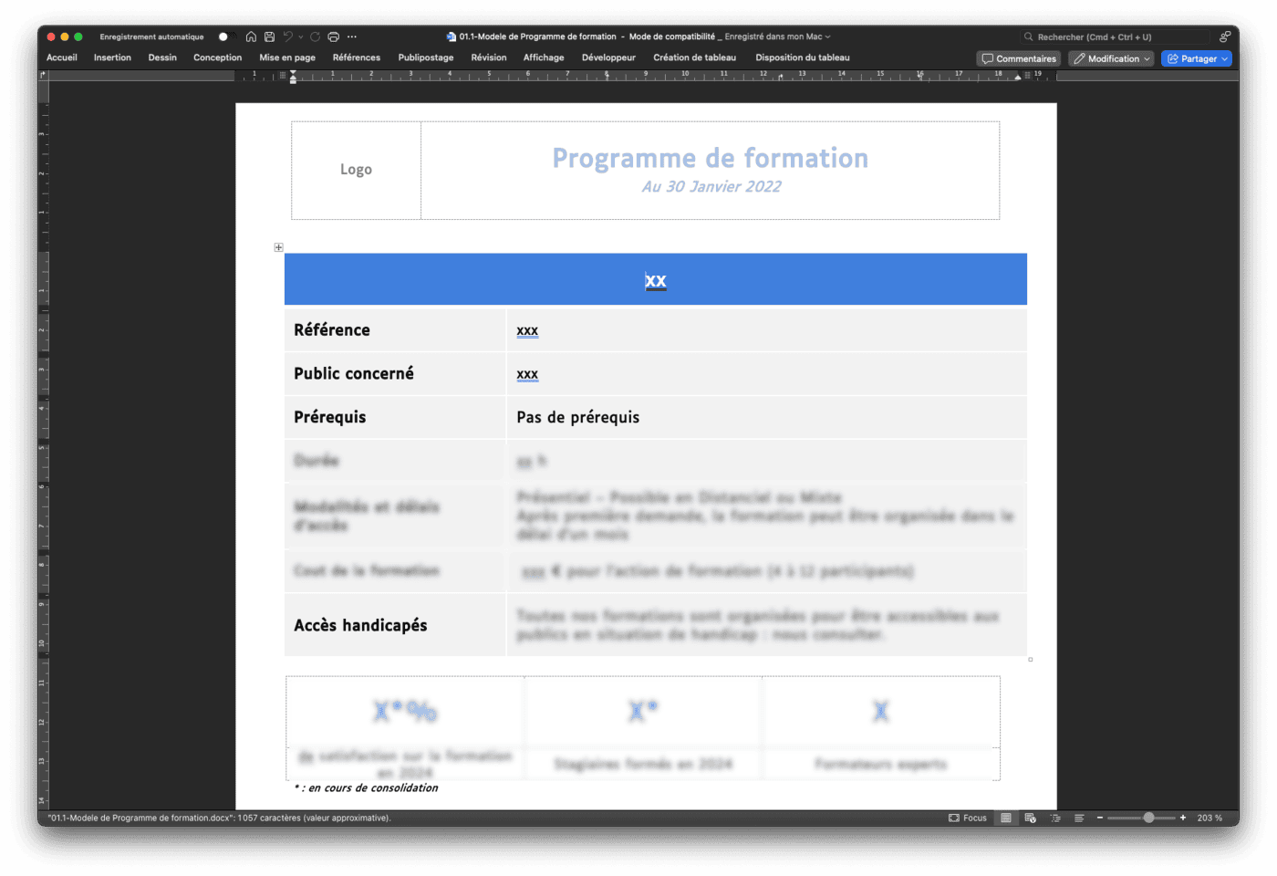 kit de documents Qualiopi - VALIDÉ